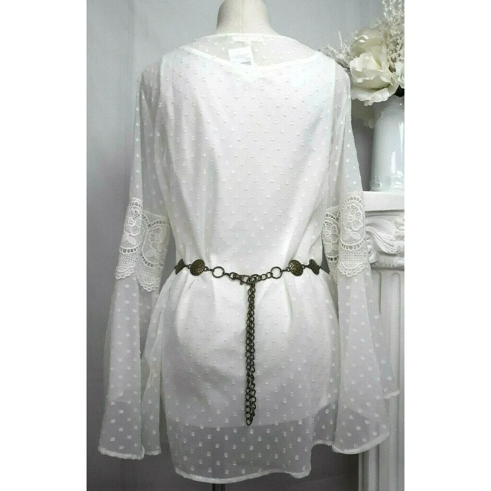 Vintage Rare Handcrafed Hammered Brass Wide Hippy Boho Gypsy Womens Belt